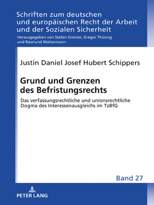 cover image of Grund und Grenzen des Befristungsrechts